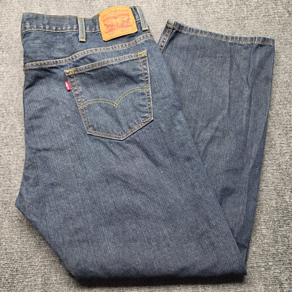 Levis 540 Jeans Mens W44 L32‎ Big & Tall Relaxed Fit Straight Leg Blue Denim